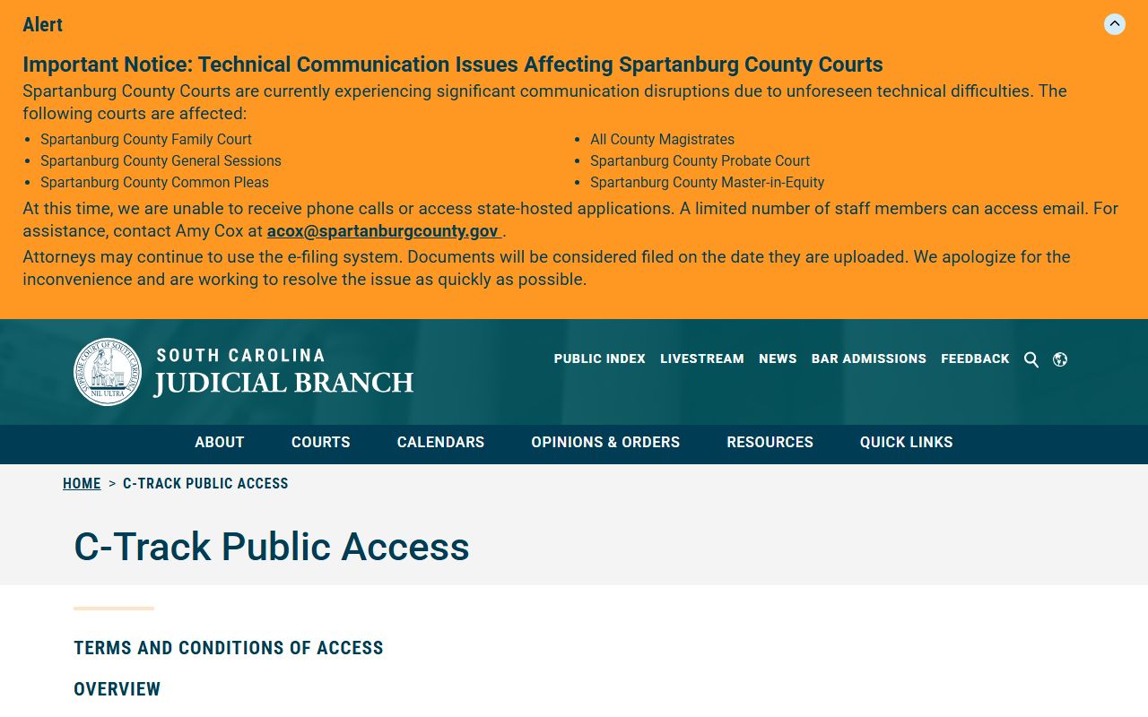 Marlboro County arrest records and court charges appellate access contrast source