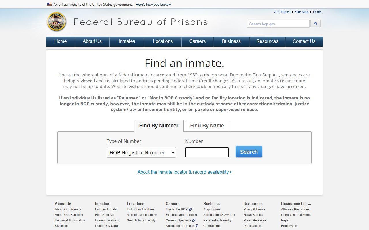 Marlboro County Circuit Court federal inmate locator source
