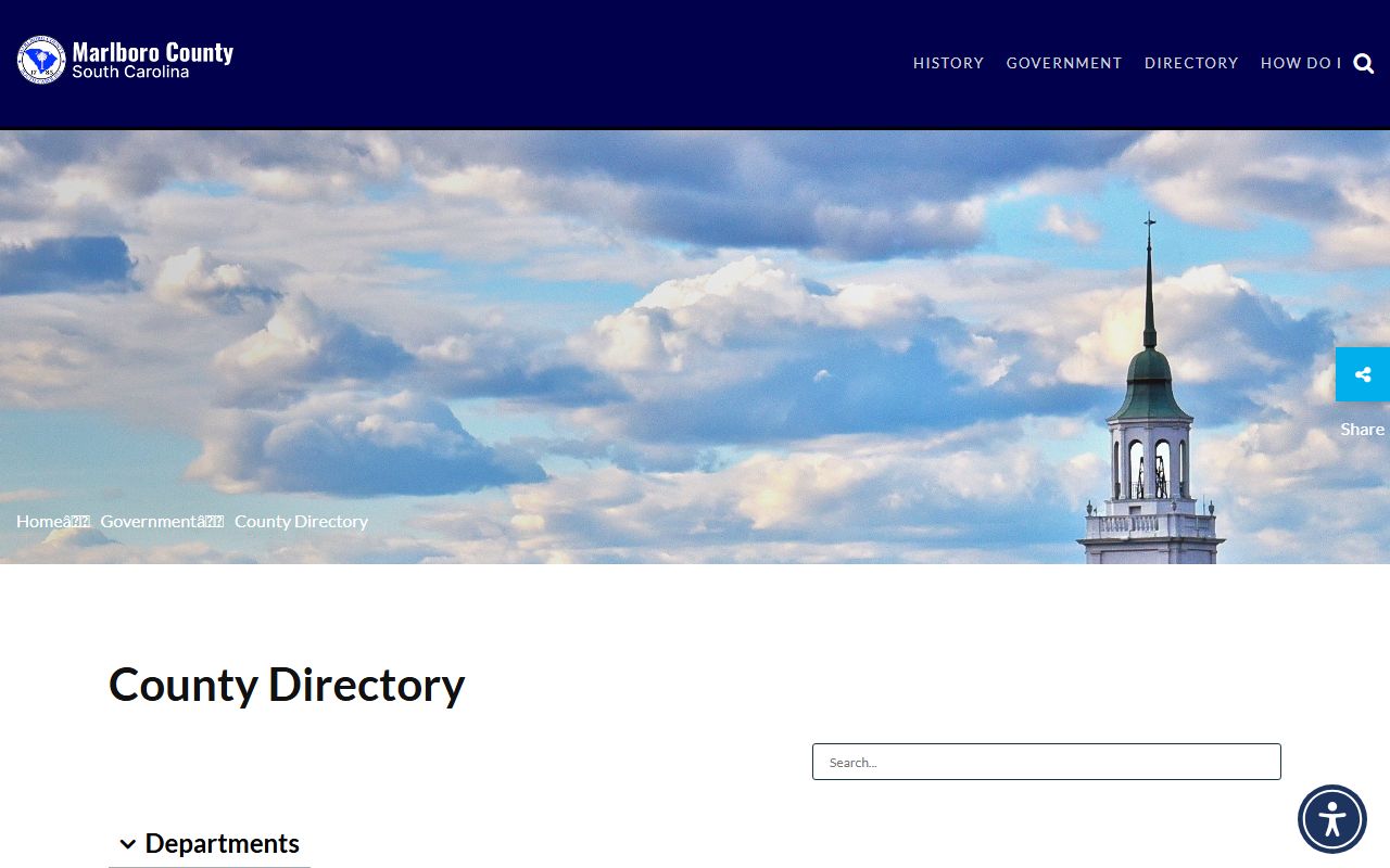 Marlboro County court records department directory