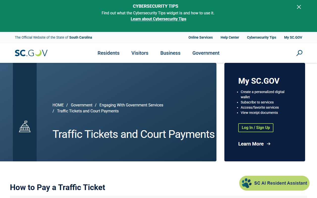 Marlboro County court records traffic ticket payment instructions