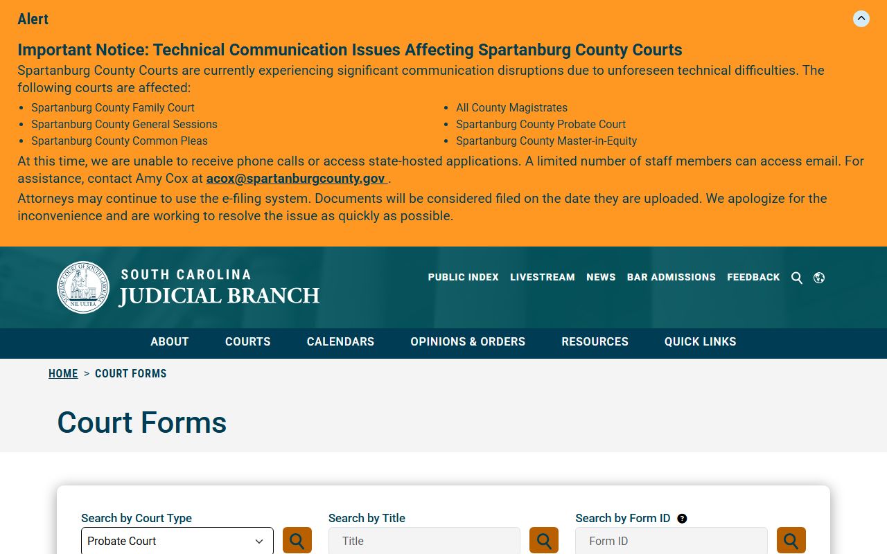 Marlboro County marriage records Probate Court source