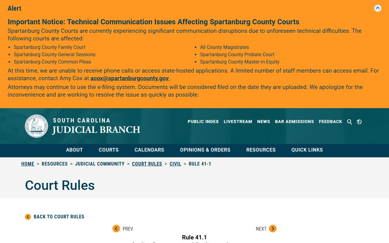 Marlboro County probate records sealing rule source
