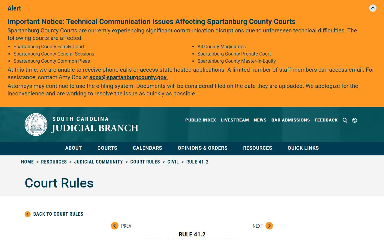 Marlboro County probate records redaction rule source